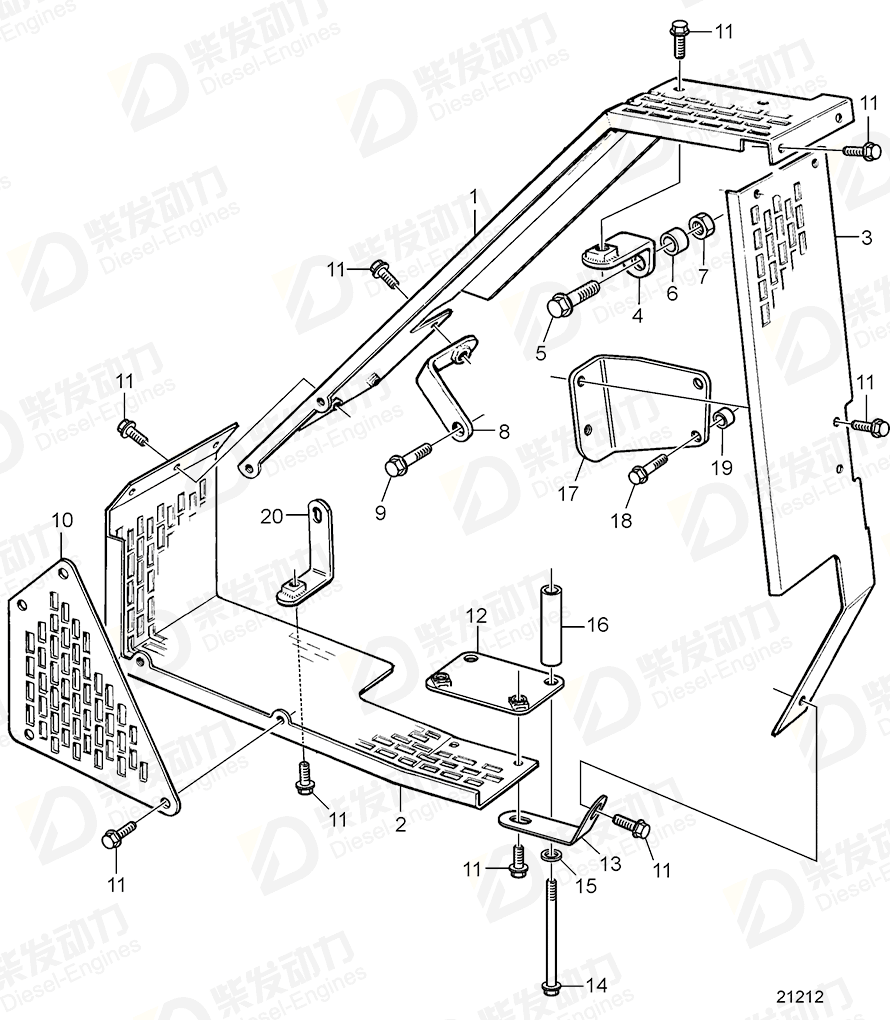 volvo penta Bracket 3826377 Drawing volvo penta Bracket 3826377 Drawing